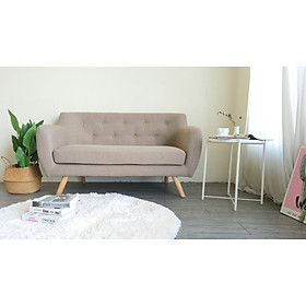 Sofa băng Juno sofa màu kem 138 x 77 x 80 cm 