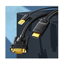 Dây Cáp Chuyển Đổi HDMI To VGA Hỗ Trợ Nguồn Ugreen