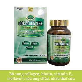 Viên uống Diệp Lục Collagen Tex HDPHARMA bổ sung thêm vitamin e, Isoflavon