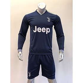 Bộ Quần Áo Bóng Đá Tay Dài CLB Juventus Xanh Đen - Đồ Đá Banh Mới Nhất 20-21