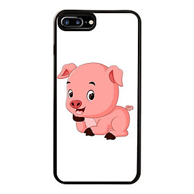 Ốp Lưng Kính Cường Lực Dành Cho Điện Thoại iPhone 7 Plus / 8 Plus Pig Pig Mẫu 1