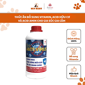 Five-Anti Virus Thức ăn bổ sung, điện giải, vỗ béo, Dung dịch uống, bổ sung vitamin, acid hữu cơ và acid amin cho gia súc, gia cầm