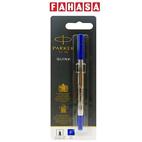 Ruột Bút Lông Bi F BL1 0.5 mm - Parker 1950322 - Mực Xanh