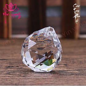 Mua Quả Cầu Treo Pha Lê Đa Giác Màu Trắng