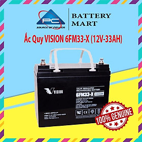 Ắc quy bộ lưu điện, ắc quy Vision 6FM33-X (12V-33AH), ắc quy viễn thông