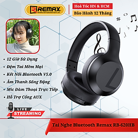 Mua Tai Nghe Bluetooth Chụp Tai Remax RB-660HB   Âm Bass Mạnh Mẽ Nghe Nhạc Cực Hay - Hàng Chính Hãng Remax Bảo Hành