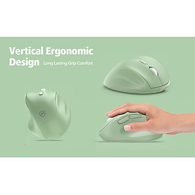 Chuột Không Dây MicroPack MP-V01W Kiểu Dáng Công Thái Học Cho Tư Thế Cầm Tay Thoải Mái Tiết Kiệm Pin 1600DPI Hàng Chính Hãng