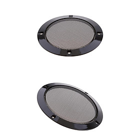 2 Sets Speaker Grills Cover Case with Screws for Speaker Mounting Home Audio DIY