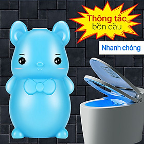 Chú gấu màu xanh khử mùi làm sạch bồn cầu, tẩy rửa nhà vệ sinh khử mùi nước tiểu bụi bẩn nhà vệ sinh - Diệt Sạch 99,9% Vi Khuẩn Xuất Xứ Nhật Bản