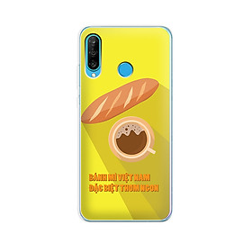 Ốp lưng điện thoại Huawei P30 Lite - 01203 8027 BANHMIVIETNAM02  - Silicone Dẻo - Hàng Chính Hãng