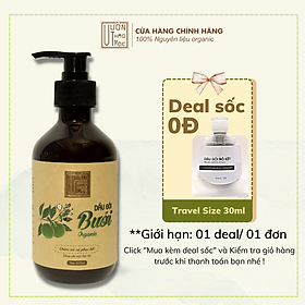 Dầu Gội Bưởi VƯỜN THẢO MỘC ORGANIC Nuôi Dưỡng Mái Tóc Khỏe Mạnh  Chai 300/500ml