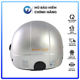 Mũ bảo hiểm 1/2 Nửa đầu BLUE SEA - A104K - FREESIZE - Nhựa ABS Nguyên sinh - Có kính cao cấp - Chính hãng