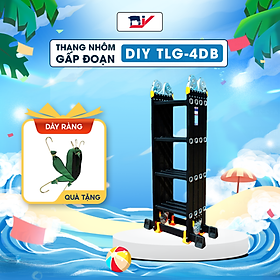 Mua Thang nhôm gấp 4 đoạn DIY TLG-4DB chiều cao sử dụng chữ A 2.3m  chiều cao chữ I 4.7m