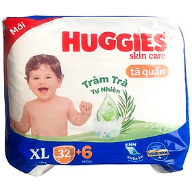 Tã Quần Huggies Dry size XL32 (32 miếng+ khuyến mãi) - HSD Luôn Mới