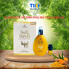 Dung Dịch Vệ Sinh Phụ Nữ Collagen X3 Soft & Fresh Giúp Khử Mùi Cân Bằng Độ PH Tặng Nước Hoa Vùng Kín Đông Anh Chính Hãng 120ml