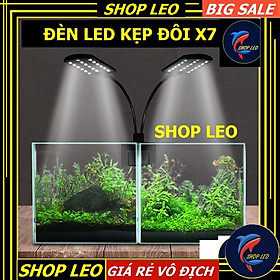 Đèn led kẹp bể cá X7 - Đèn cho hồ thủy sinh - hồ bán cạn - phụ kiện thủy sinh - shopleo