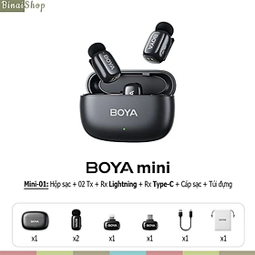 Mua BOYA Mini (Bản Mới 2024) - Micro Đầu Ngón Tay Không Dây  Kẹp Áo  Dùng Cho Điện Thoại  Bắt Xa 100m  Chống Ồn - Hàng chính hãng