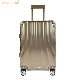 Vali hợp kim nhôm nguyên khối MS1307 Macsim cao cấp màu bạc, màu đen, mùa Ti-gold 20inches - Ti-Gold