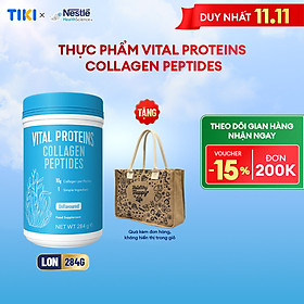 [Tặng Túi cói Premium Healthy Happy Life] 1 Lon Bột Uống Collagen Cao Cấp Hoa Kỳ Vital Proteins 284G