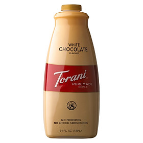 Sốt Torani PureMade Chocolate Trắng - White Chocolate Syrup 1,89 lít