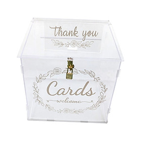 Acrylic Wedding Cards Box Decorations for Fall Wedding Reception Thanksgiving