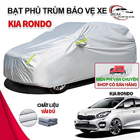 Bạt phủ xe ô tô 3 lớp thông minh, vải dù oxford cao cấp, áo trùm bảo vệ xe kia rondo che nắng,nóng,mưa