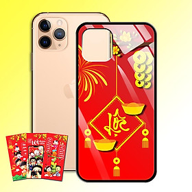 Ốp Lưng Kính Cường Lực cho điện thoại Iphone 11 Pro - 0378 7969 LOC02 - Tặng kèm bao lì xì Chúc Mừng Năm Mới - Hàng Chính Hãng