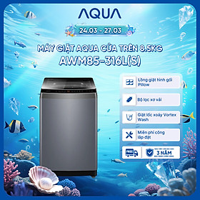 [SẢN PHẨM MỚI] - Máy giặt cửa trên 8.5kg AWM85-316L(S) - Bảo hành 2 năm - Freeship toàn quốc - Hàng chính hãng
