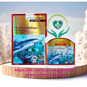 Viên uống dưỡng khớp Vitatree Shark cartilage 1000mg, hộp 100v, nhập khẩu Úc
