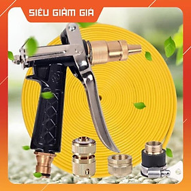 Bộ dây và vòi xịt tăng áp lực nươc 300% loại 10m (cút đồng) 206712