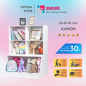 Mua Kệ để đồ chơi cho bé SMLIFE Kamon | Gỗ MDF dày 17mm chống ẩm | D70xR50xC100cm