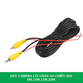 Mua Dây camera lùi ô tô chân cắm AV chiều dài 6m 10m 15m 20m