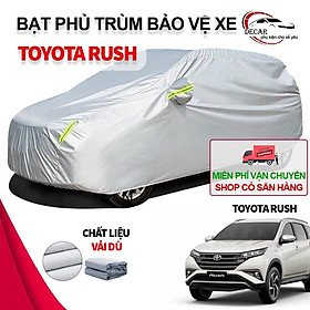 Bạt phủ xe ô tô 3 lớp thông minh, chất liệu vải dù oxford cao cấp, áo trùm bảo vệ xe Toyota Rush 