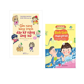 Combo 2 cuốn Cẩm nang bằng tranh dạy kỹ năng ứng xử + Lật mở cùng con - Bình tĩnh chuyện giới tính (Giúp trẻ biết phân biệt giới tính, nhận biết cơ thể và bảo vệ mình)