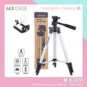 Mua Gậy chụp ảnh 3 chân Tripod 3110 có kẹp điện thoại 3 chân kéo dài cao 1020mm giá đỡ chụp hình điện thoại máy ảnh tiện lợi