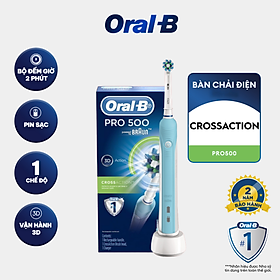 Bàn chải đánh răng điện Oral-B Pro 500 D16.513 - Hàng chính hãng 100%