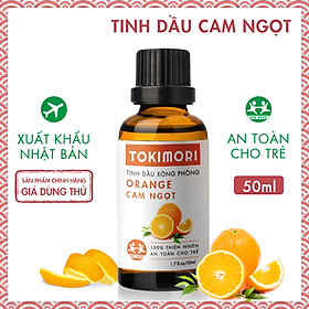 Tinh Dầu Cam Ngọt TOKI MORI Xuất Khẩu Nhật Bản (50ml) 100% Thiên Nhiên, Xông Phòng, Khử Mùi, Kháng Khuẩn, Đuổi Muỗi, Ngủ Ngon, Giảm Stress, An Toàn Cho Trẻ.