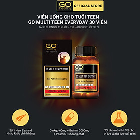 GO MULTI TEEN EVERYDAY 30 VIÊN – Viên uống cho tuổi teen nhập khẩu chính hãng GO Healthy New Zealand