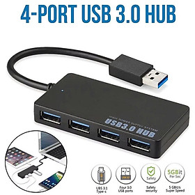 Mua Hub 4 Cổng USB 3.0 HUB Chia USB 1 Ra 4 Cổng Bộ chia USB 3.0 ra 4 cổng tốc độ cao 5Gbps - Hàng Chính Hãng HUB USB