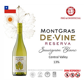 Rượu Vang Trắng Chile MontGras De Vine Reserva Sauvignon Blanc