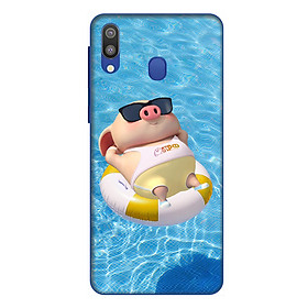 Ốp lưng điện thoại Samsung Galaxy M20 hình Heo Con Tắm Biển