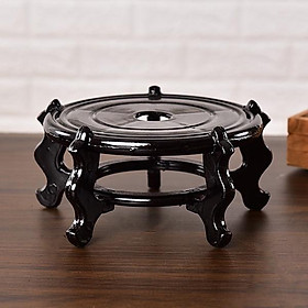 Kệ kê chậu cây, Đế đỡ bình thủy tinh, Kệ đỡ đặt lọ hoa sơn đen, chất sơn bóng sang trọng, phong cách hiện đại