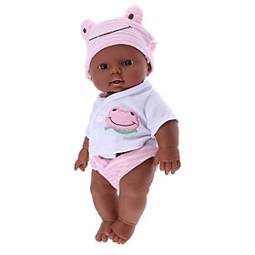 30cm Realistic  Doll Lifelike Newborn Baby Doll Toy Gift in Pink