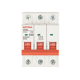 Mua Thiết bị đóng cắt (MCB) - Attomat 3 pha 32A  AT06-3/32