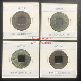 Mua Đồng xu cổ lỗ vuông Ngũ Thù  nhà Hán ( 202 Trước Công Nguyên - 220 SCN) sưu tầm