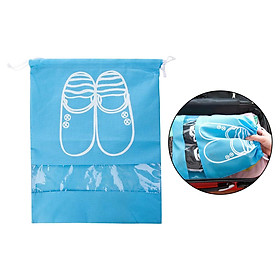 Dust-proof Thick Foldable Pouch Portable Beam Drawstring Shoe Storage Bag