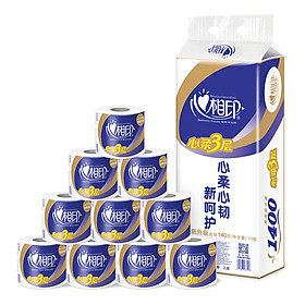 Heart of the Department of Health Paper Heart soft series 3 layer 140g roll paper * 10 (new and old packaging random delivery)