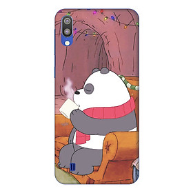 Ốp lưng dành cho điện thoại Samsung Galaxy M10 hình Gấu Bong Uống Trà - Hàng chính hãng