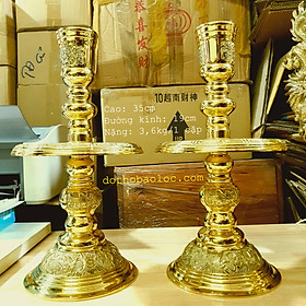 Chân đèn bằng đồng Hiệp Tiến Phát 3 cỡ cao 31cm, 35cm, 41cm