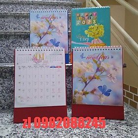 Hình ảnh Lịch 2024Để Bàn Lò Xo Cứng khổ 16*24cm , Lịch Ghi Chú Ngày Tháng Năm Màu Sắc Cao Cấp Dễ Thương